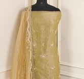 Crush Beige Unstitched Suit